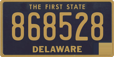 DE license plate 868528