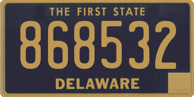 DE license plate 868532