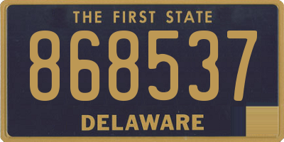DE license plate 868537