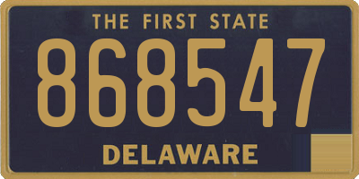 DE license plate 868547