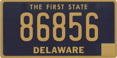 DE license plate 86856