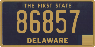 DE license plate 86857