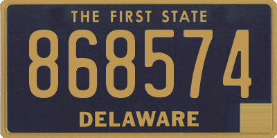 DE license plate 868574