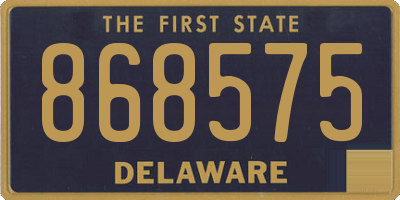 DE license plate 868575