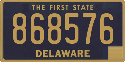 DE license plate 868576