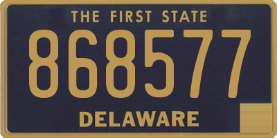 DE license plate 868577