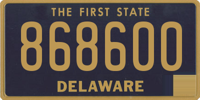 DE license plate 868600