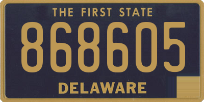 DE license plate 868605