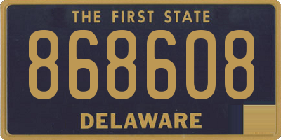 DE license plate 868608
