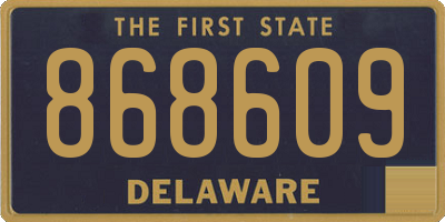 DE license plate 868609
