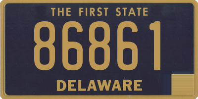 DE license plate 86861