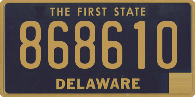 DE license plate 868610
