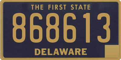 DE license plate 868613