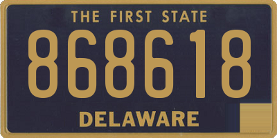 DE license plate 868618