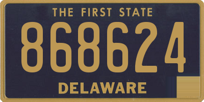DE license plate 868624