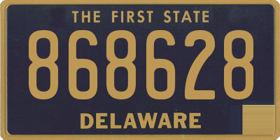 DE license plate 868628