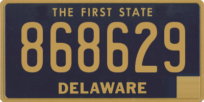 DE license plate 868629