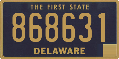 DE license plate 868631