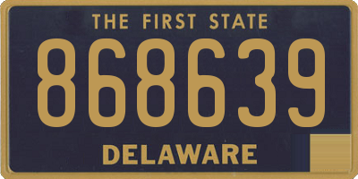 DE license plate 868639