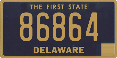 DE license plate 86864