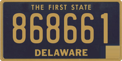 DE license plate 868661