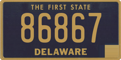 DE license plate 86867