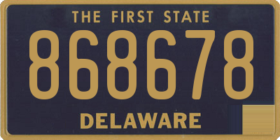 DE license plate 868678