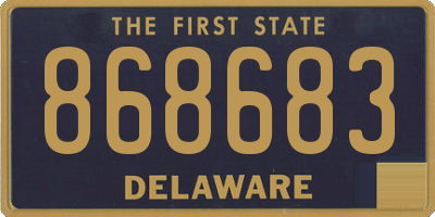 DE license plate 868683