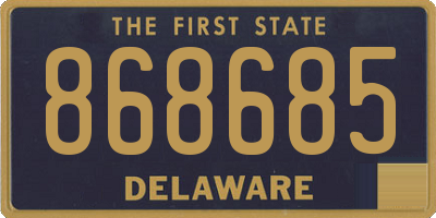 DE license plate 868685