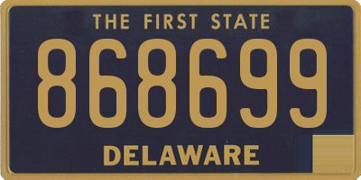 DE license plate 868699
