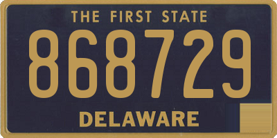 DE license plate 868729