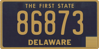 DE license plate 86873