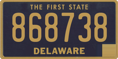 DE license plate 868738