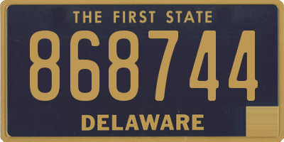 DE license plate 868744