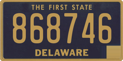 DE license plate 868746