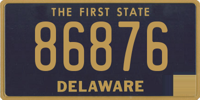 DE license plate 86876