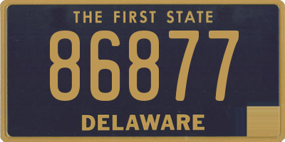 DE license plate 86877