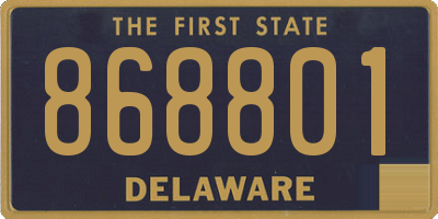 DE license plate 868801