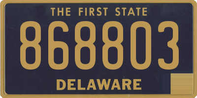 DE license plate 868803