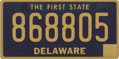 DE license plate 868805