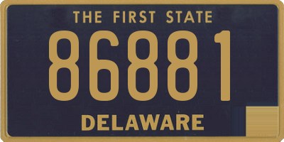 DE license plate 86881