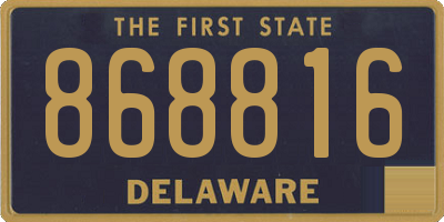 DE license plate 868816