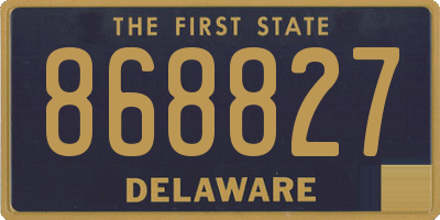 DE license plate 868827