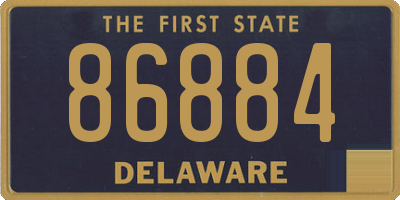 DE license plate 86884