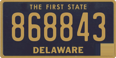 DE license plate 868843