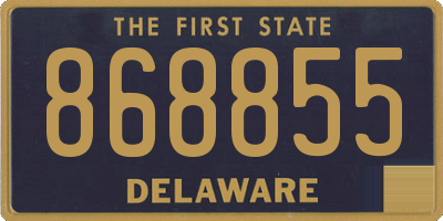 DE license plate 868855