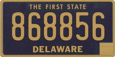 DE license plate 868856