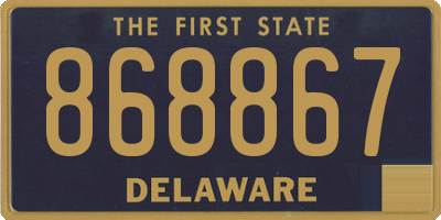 DE license plate 868867