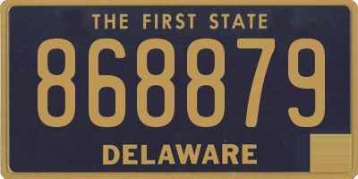 DE license plate 868879