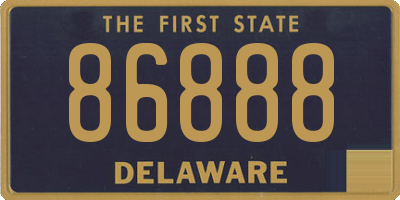 DE license plate 86888
